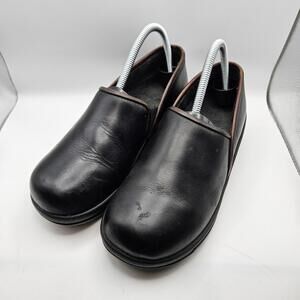 Dansko Womens Caitlin Comfort Work Nursing Clogs Brown Leather Size US 8.5 READ